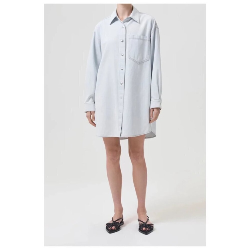 Agolde Mazie Denim Shirt Dress NWT